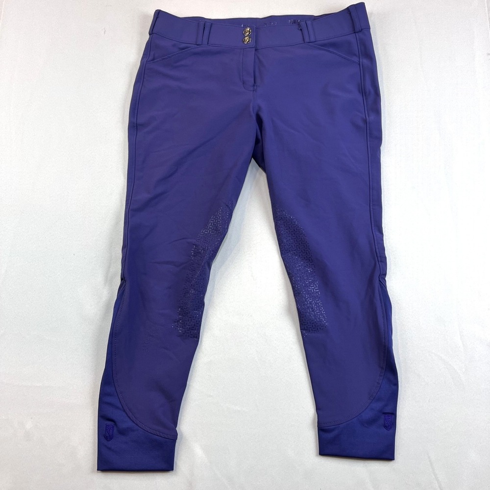 Tredstep Nero II KP Breeches 32 Money Purple Stretch Meryl Nylon Riding Pants